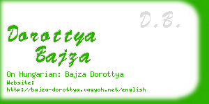 dorottya bajza business card